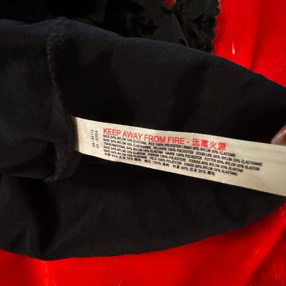 Free People Babes in Bandeaus Black Velvet Floral Lace Thong Bodysuit NWOT XS/Sm - Picture 13 of 16